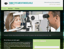 Tablet Screenshot of familyeyecareofrussellville.com